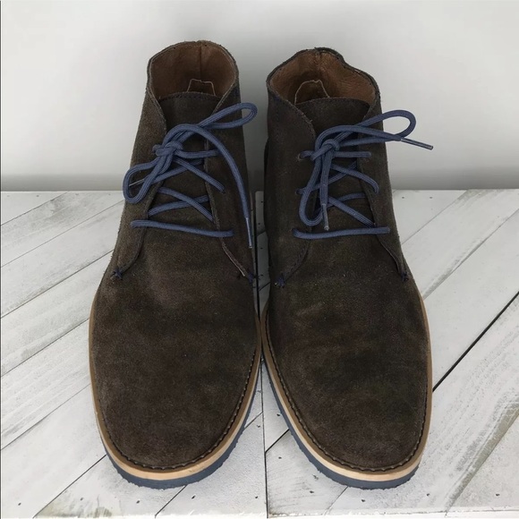 JD FISK Mens Fredrick Brown Suede CHUKKA Desert lace up Ankle Boots Size 12 - Picture 2 of 9